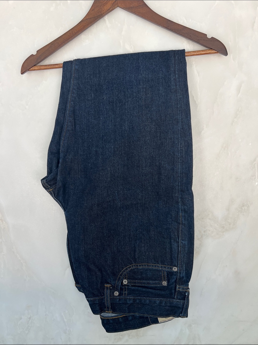 J. Crew Men's Straight Jeans in Dark Blue Indigo